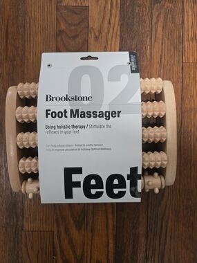 Brookstone Wooden Foot Massager - Natural Wood